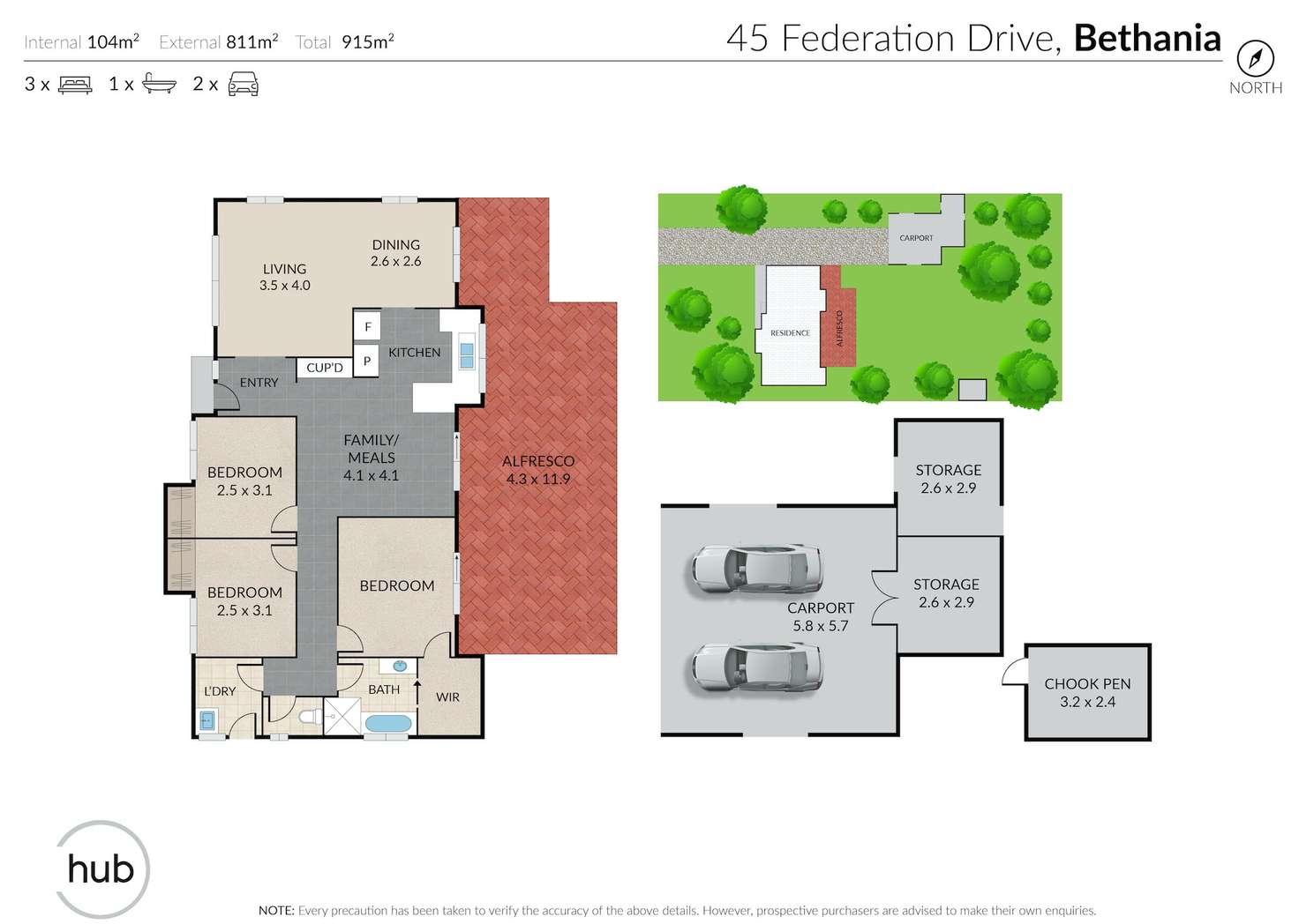 Floorplan of Homely house listing, 45 Federation Drive, Bethania QLD 4205
