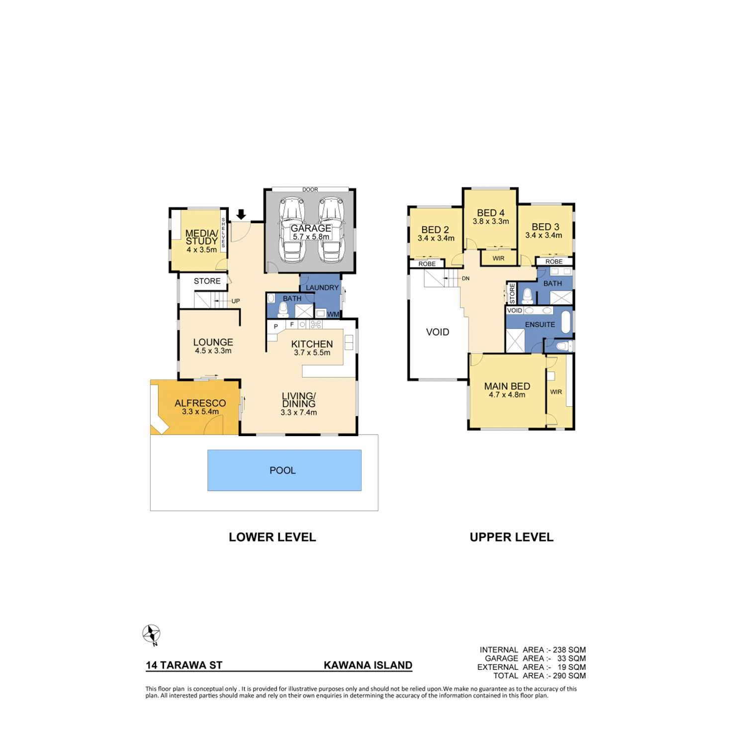 Floorplan of Homely house listing, 14 Tarawa Street, Kawana Island QLD 4575