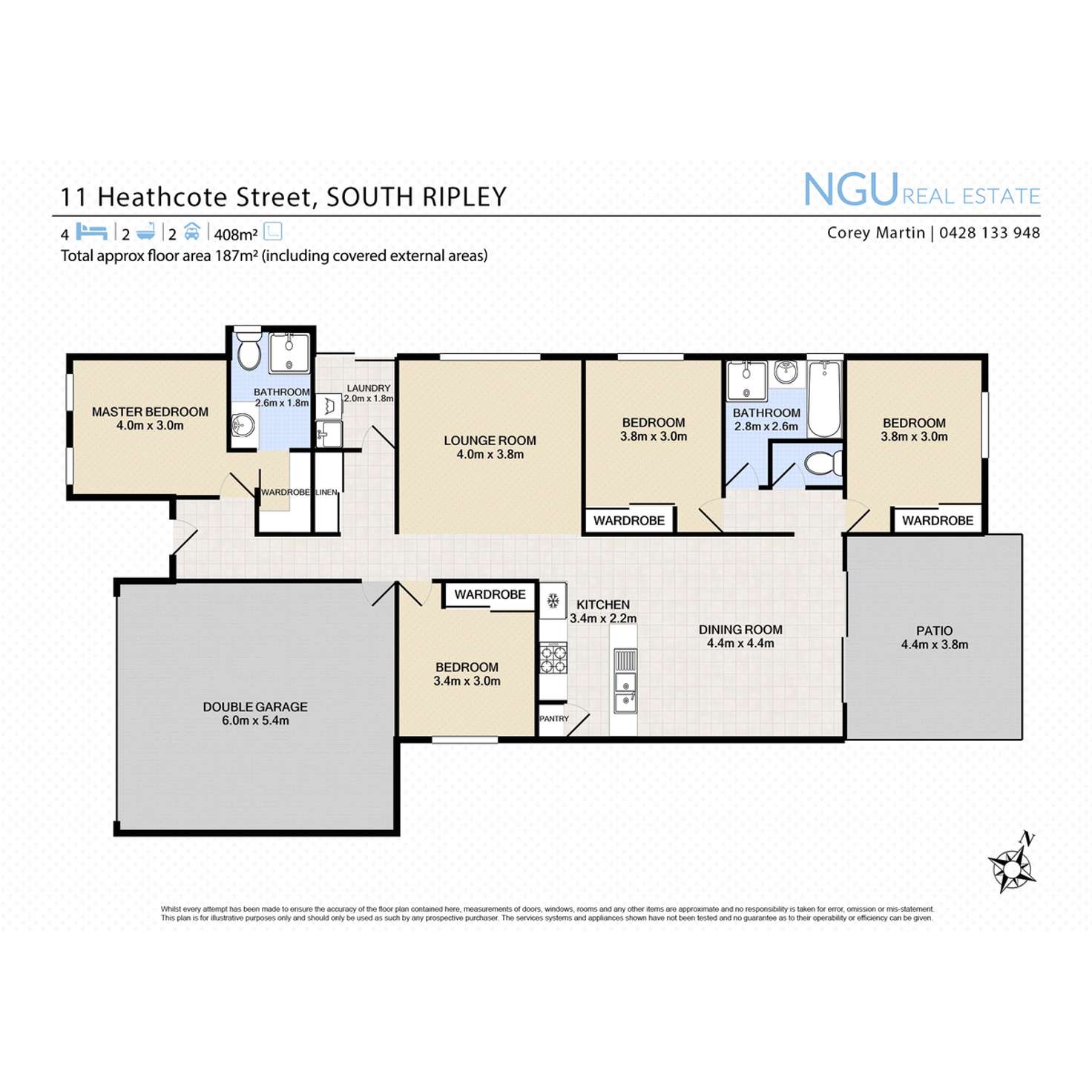 Floorplan of Homely house listing, 11 Heathcote Street, South Ripley QLD 4306