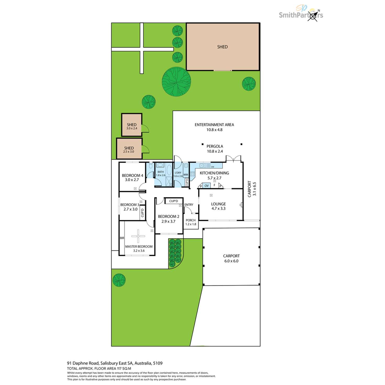 Floorplan of Homely house listing, 91 Daphne Road, Salisbury East SA 5109