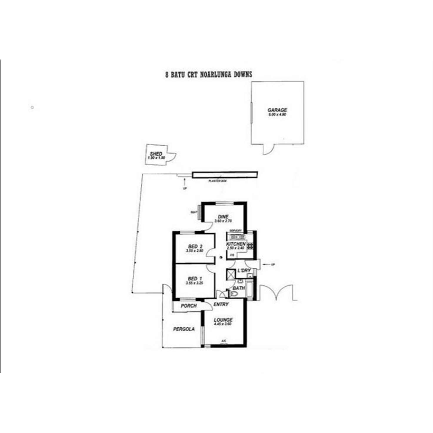 Floorplan of Homely house listing, 8 Batu Court, Noarlunga Downs SA 5168