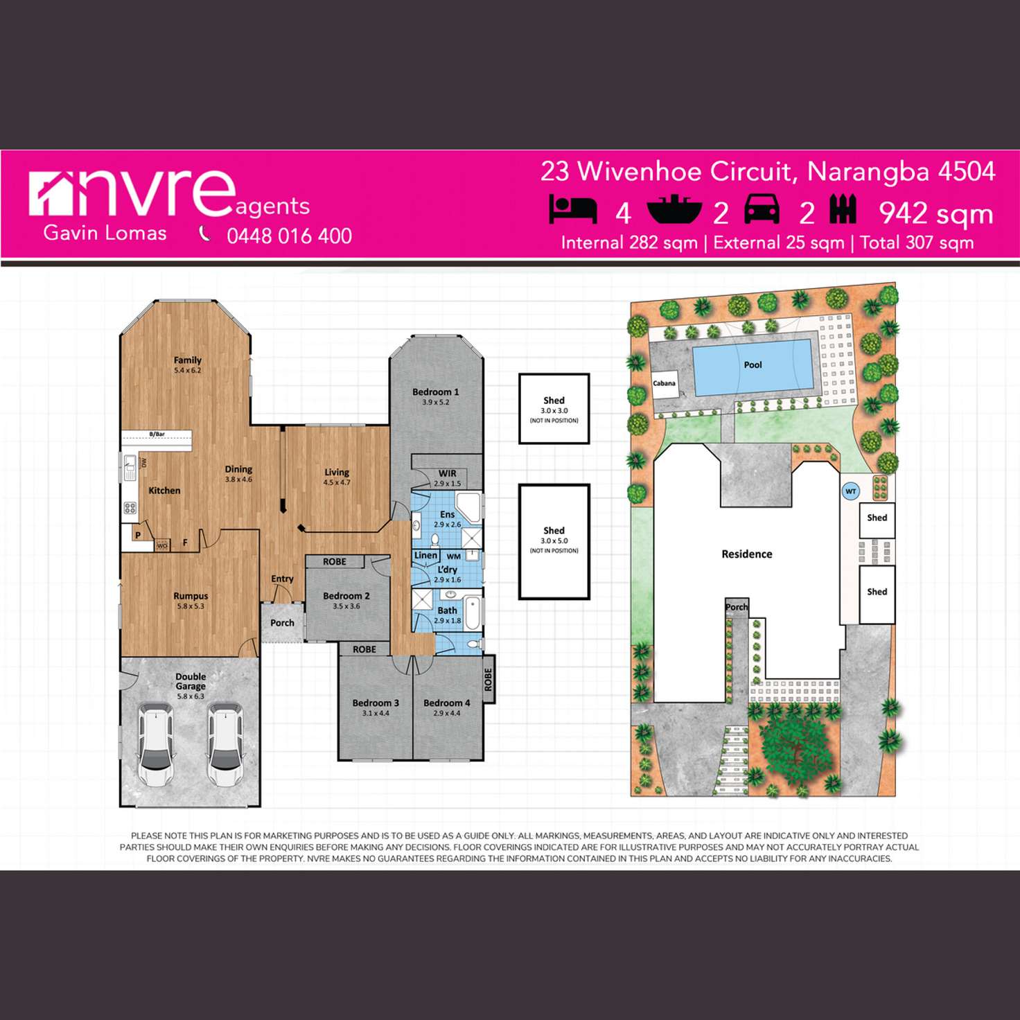 Floorplan of Homely house listing, 23 Wivenhoe Circuit, Narangba QLD 4504