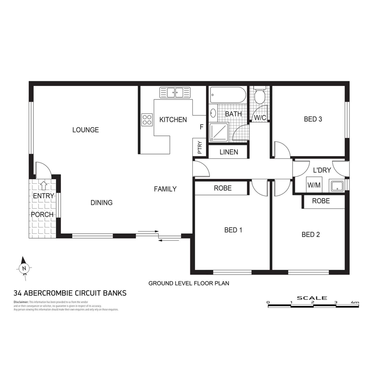 Floorplan of Homely house listing, 34 Abercrombie Circuit, Banks ACT 2906