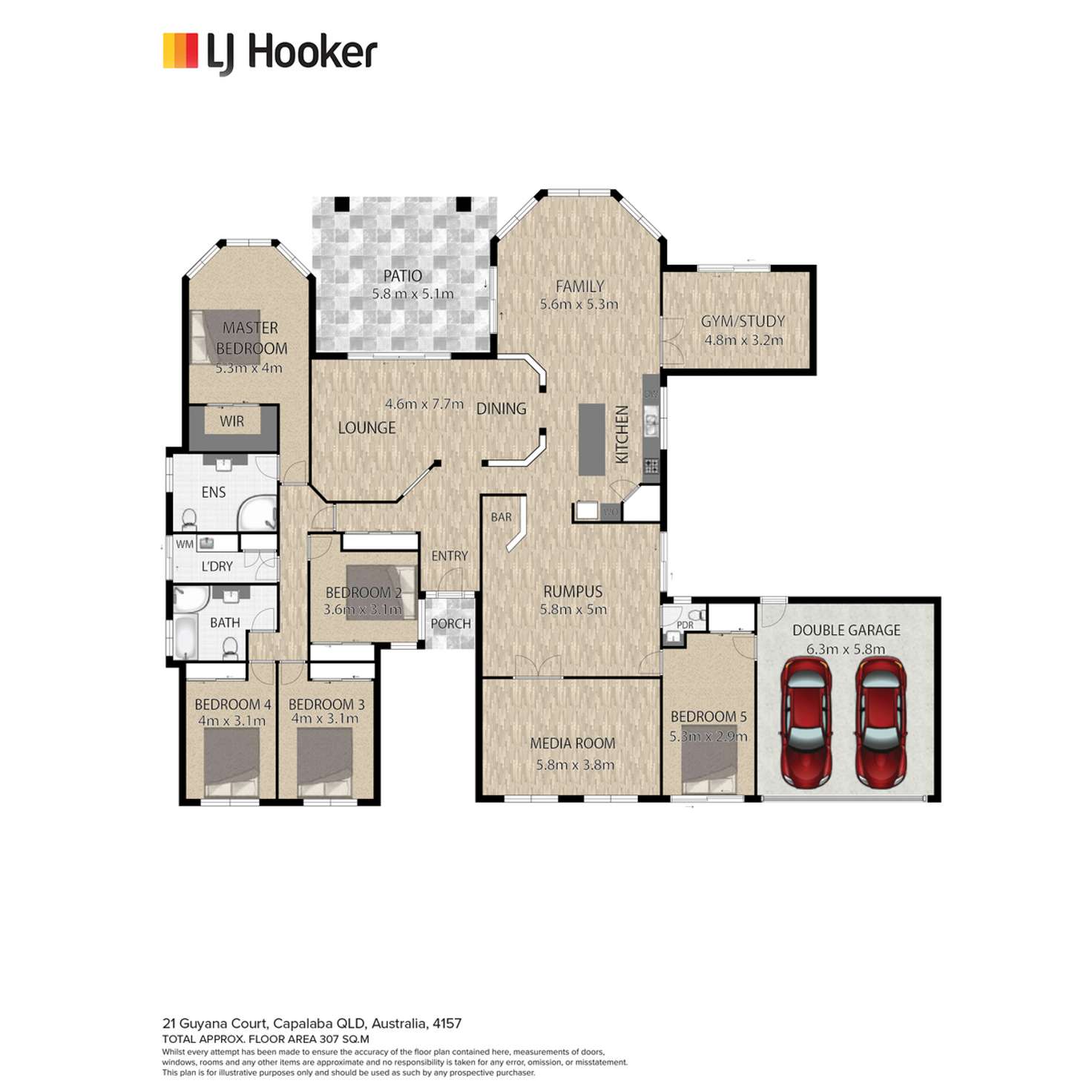 Floorplan of Homely house listing, 21 Guyana Court, Capalaba QLD 4157