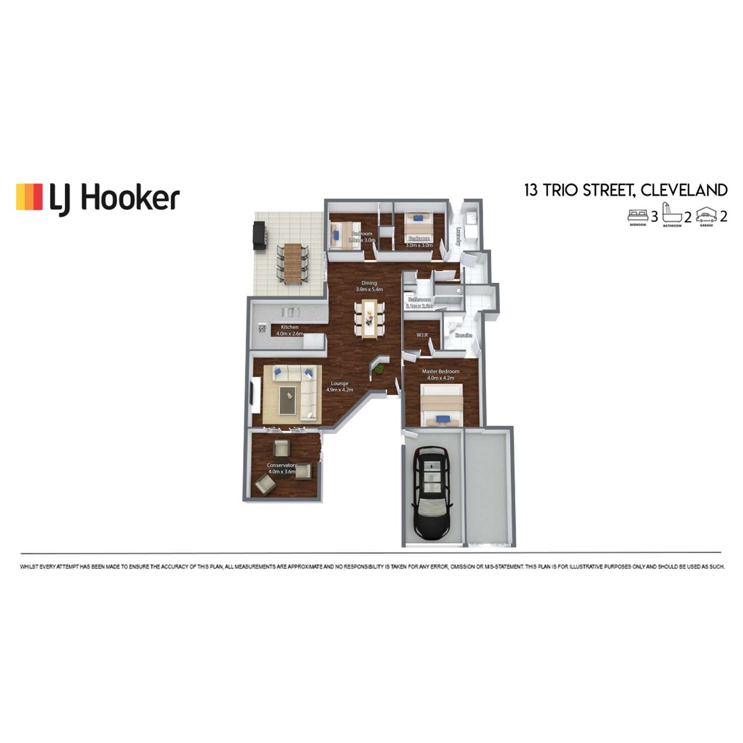 Floorplan of Homely house listing, 13 Trio Street, Cleveland QLD 4163
