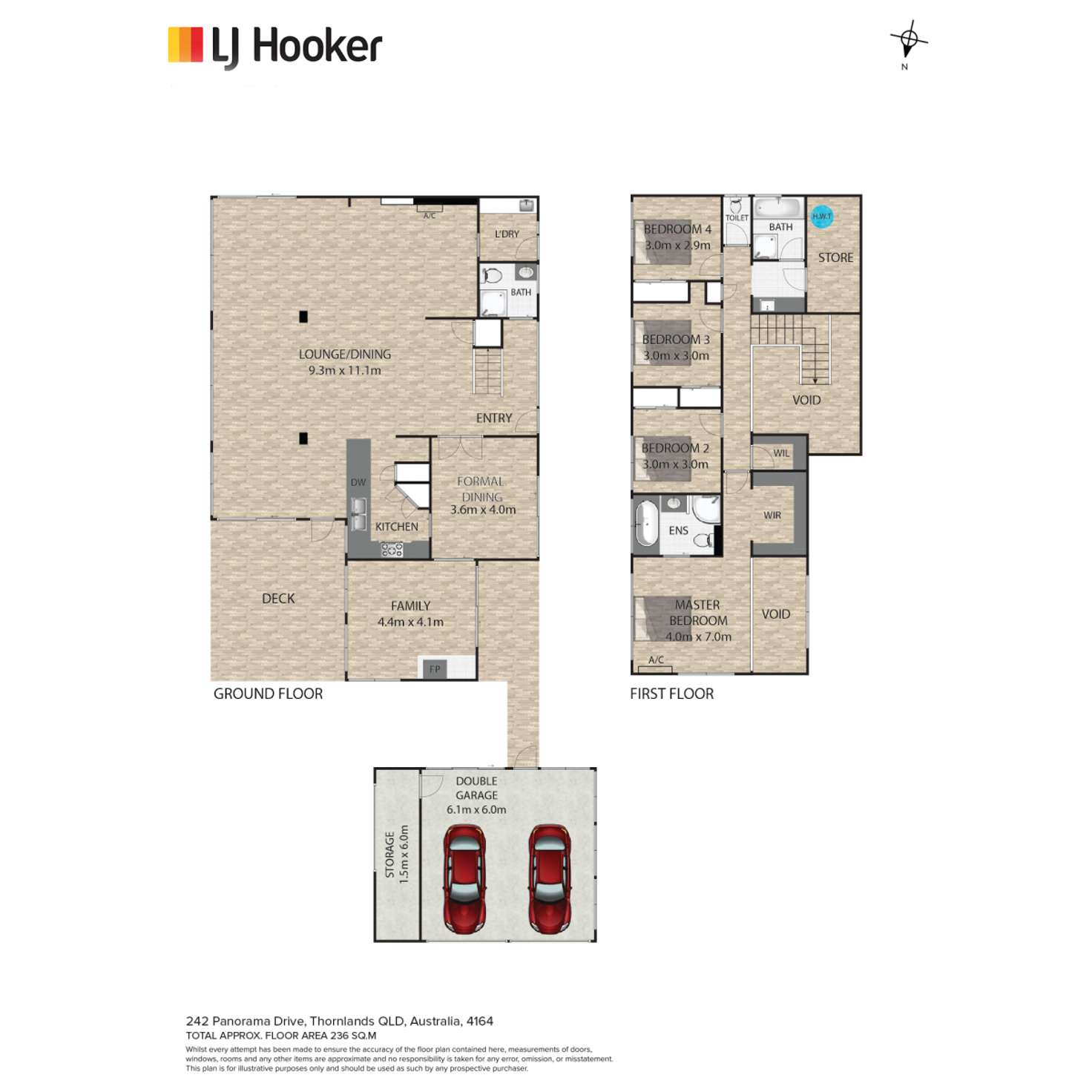 Floorplan of Homely house listing, 242 Panorama Drive, Thornlands QLD 4164