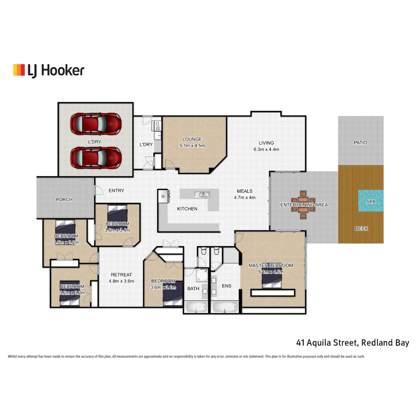 Floorplan of Homely house listing, 41 Aquila Street, Redland Bay QLD 4165
