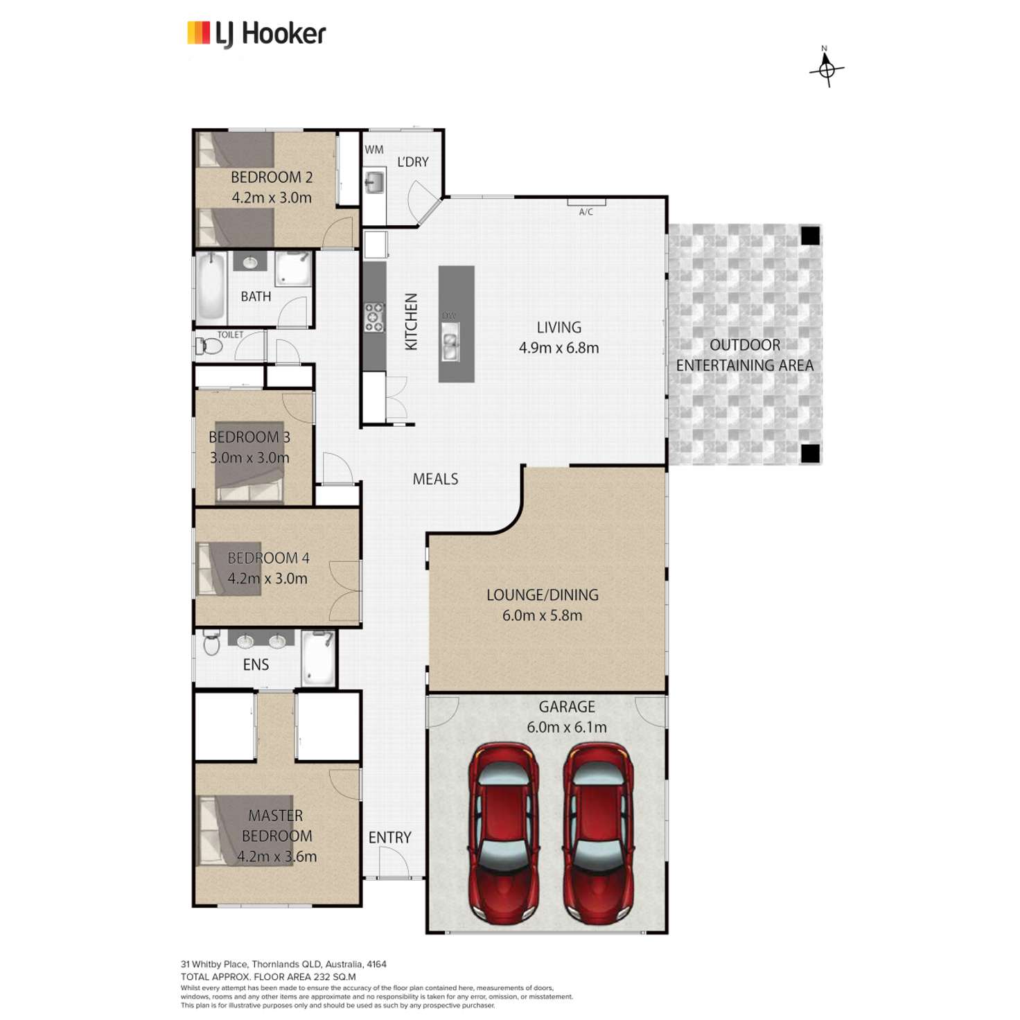 Floorplan of Homely house listing, 31 Whitby Place, Thornlands QLD 4164