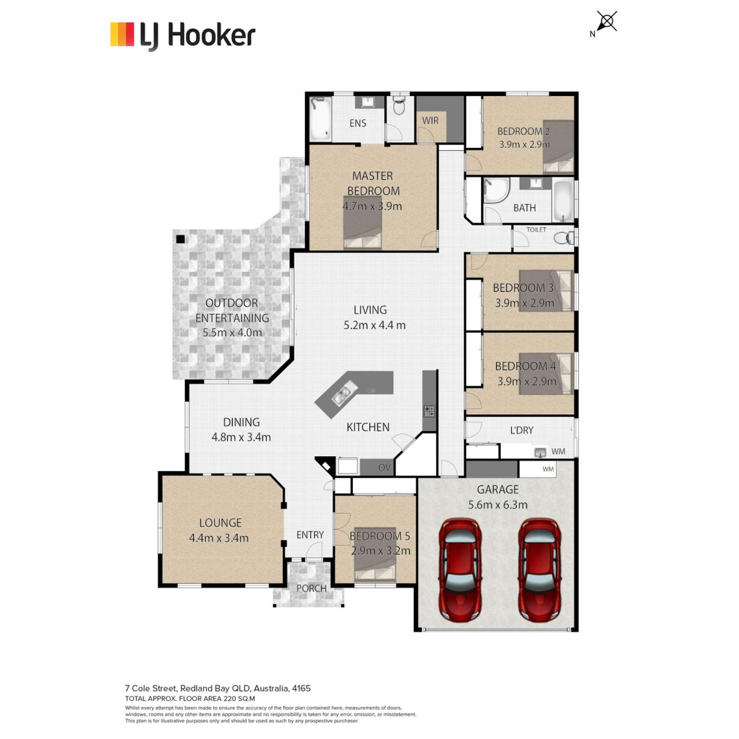 Floorplan of Homely house listing, 7 Cole Street, Redland Bay QLD 4165