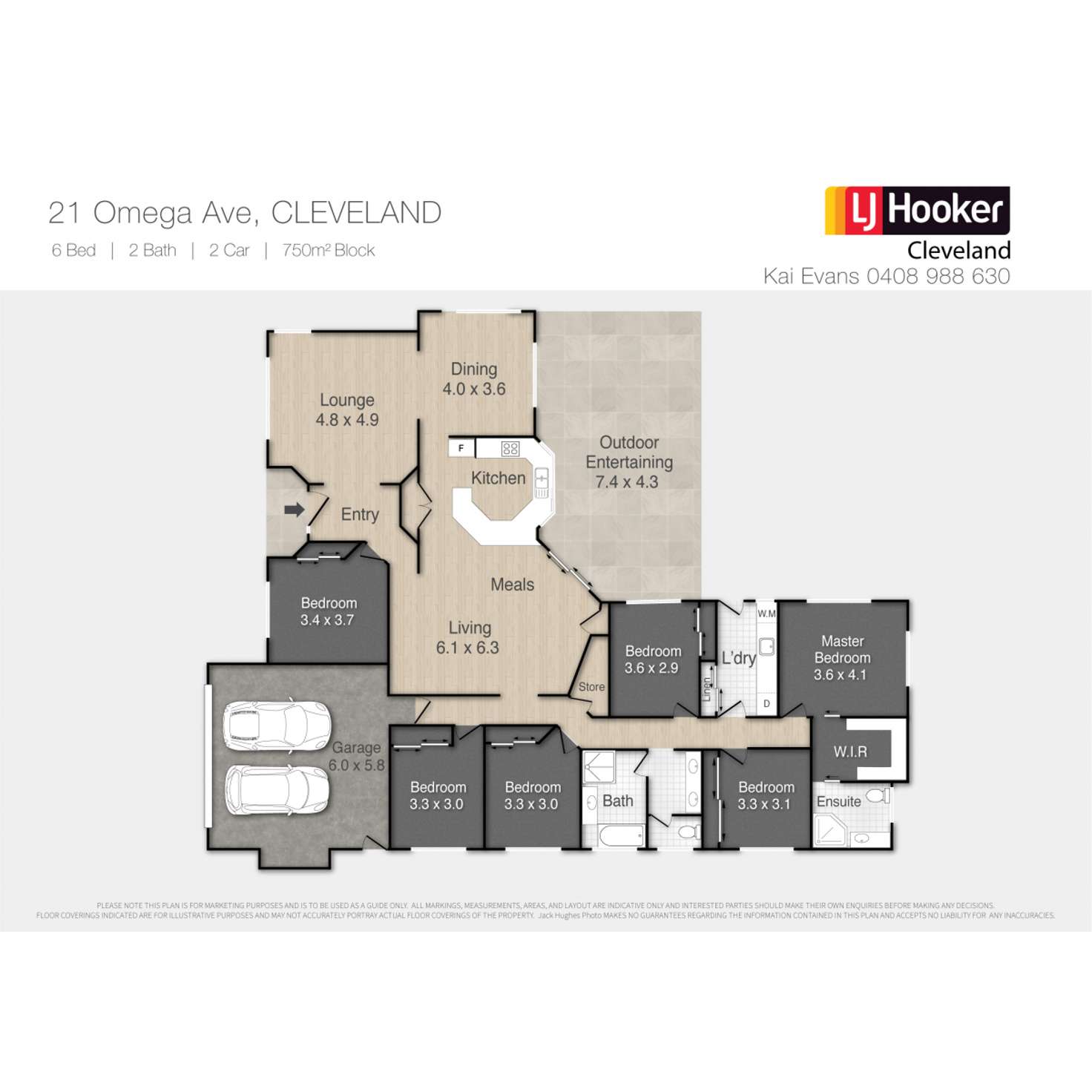 Floorplan of Homely house listing, 21 Omega Avenue, Cleveland QLD 4163
