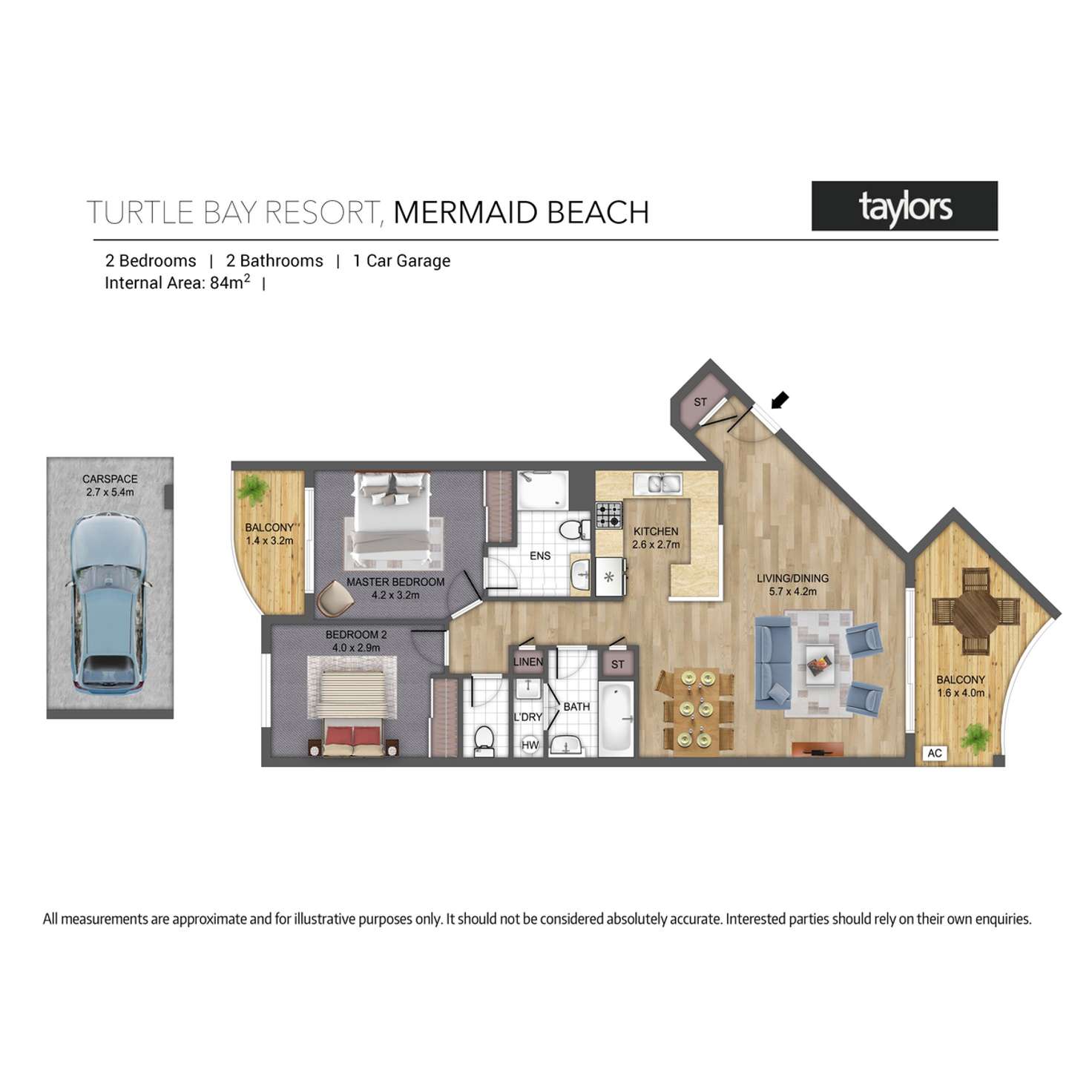 Floorplan of Homely unit listing, 46/14-26 Markeri Street, Mermaid Beach QLD 4218