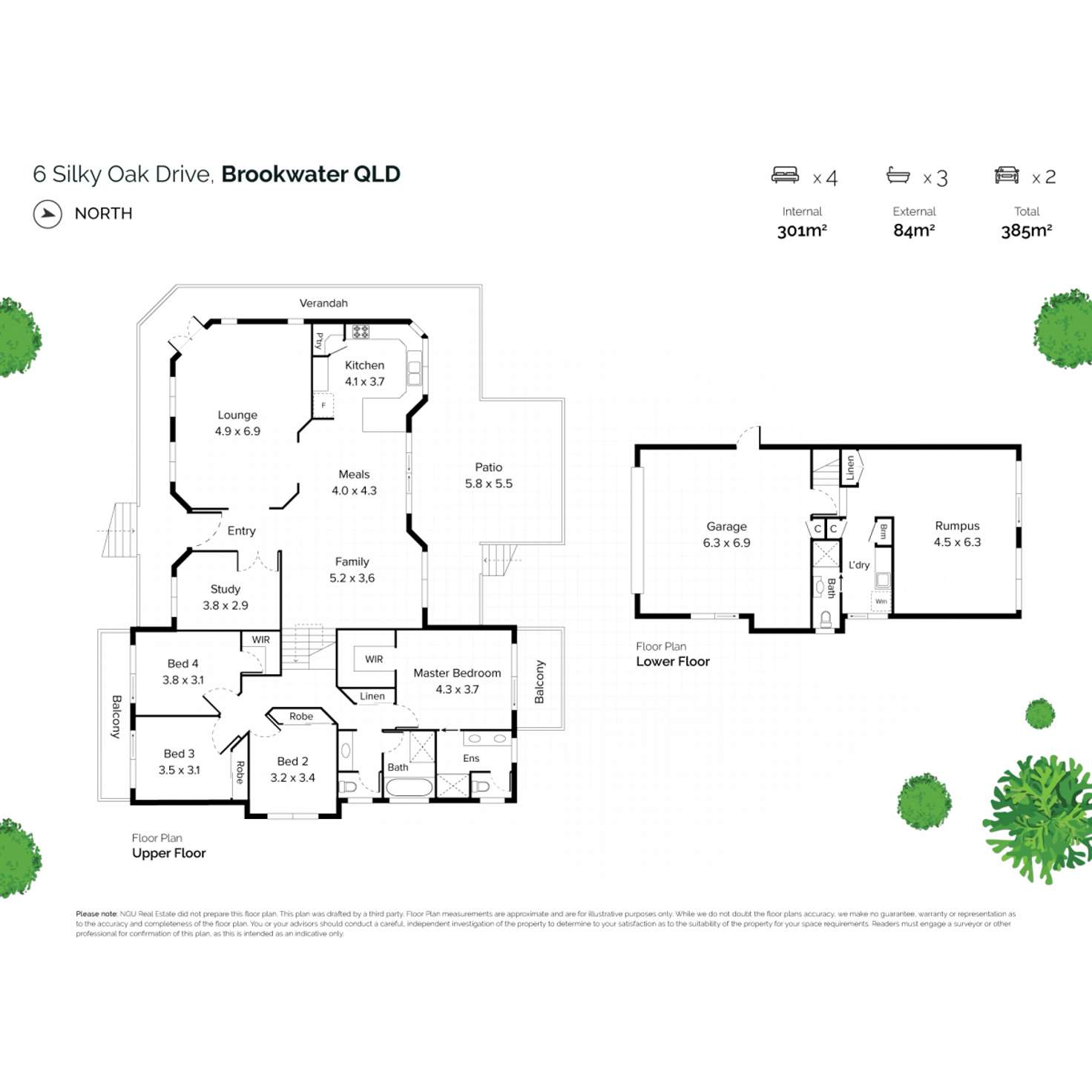 Floorplan of Homely house listing, 6 Silky Oak Drive, Brookwater QLD 4300