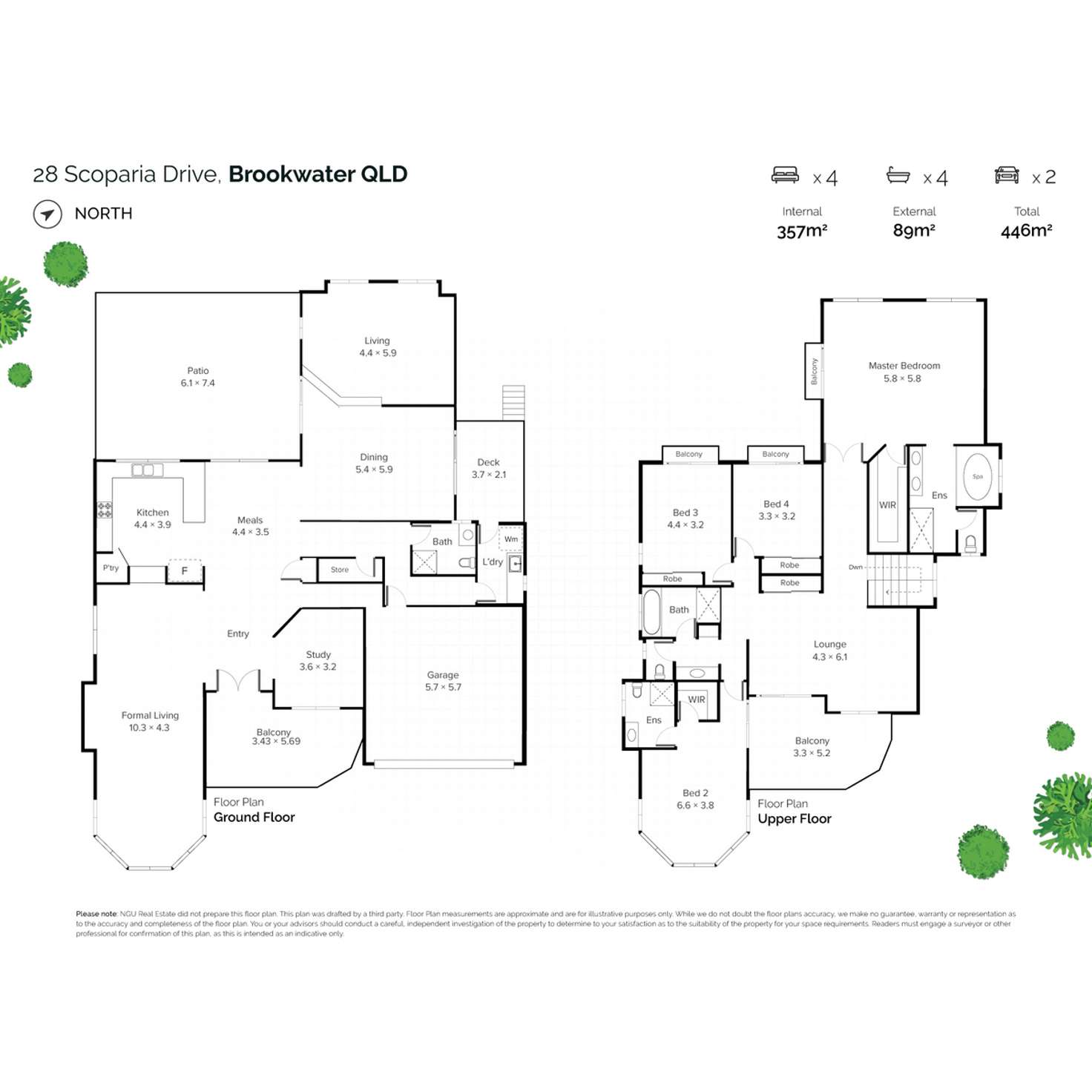 Floorplan of Homely house listing, 28 Scoparia Drive, Brookwater QLD 4300