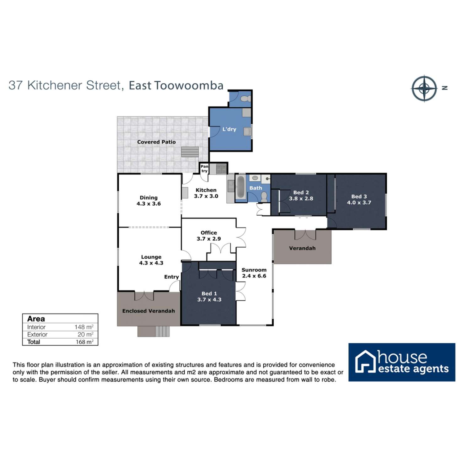 Floorplan of Homely house listing, 37 Kitchener Street, East Toowoomba QLD 4350