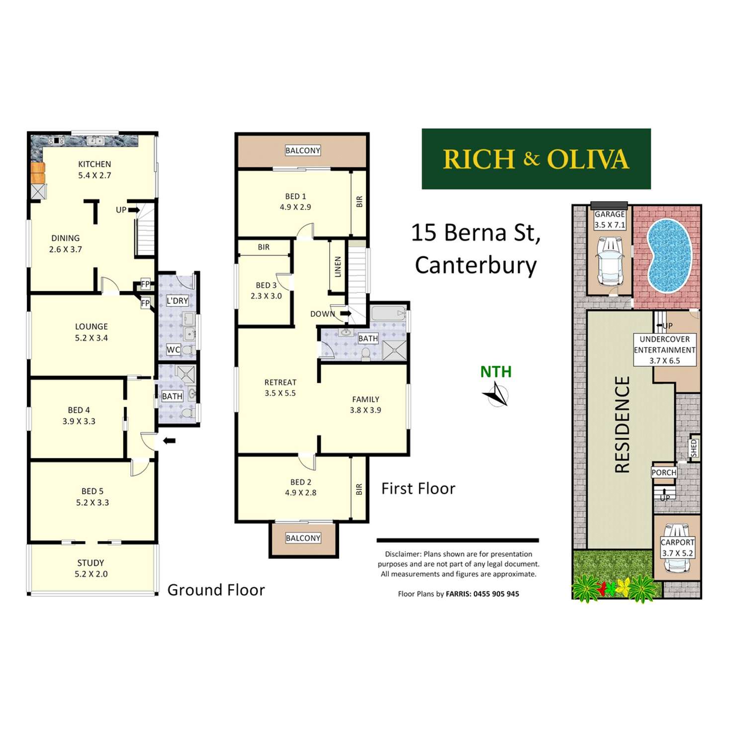 Floorplan of Homely house listing, 15 Berna Street, Canterbury NSW 2193