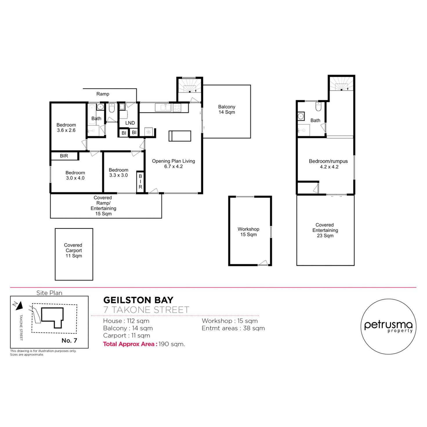 Floorplan of Homely house listing, 7 Takone Street, Geilston Bay TAS 7015