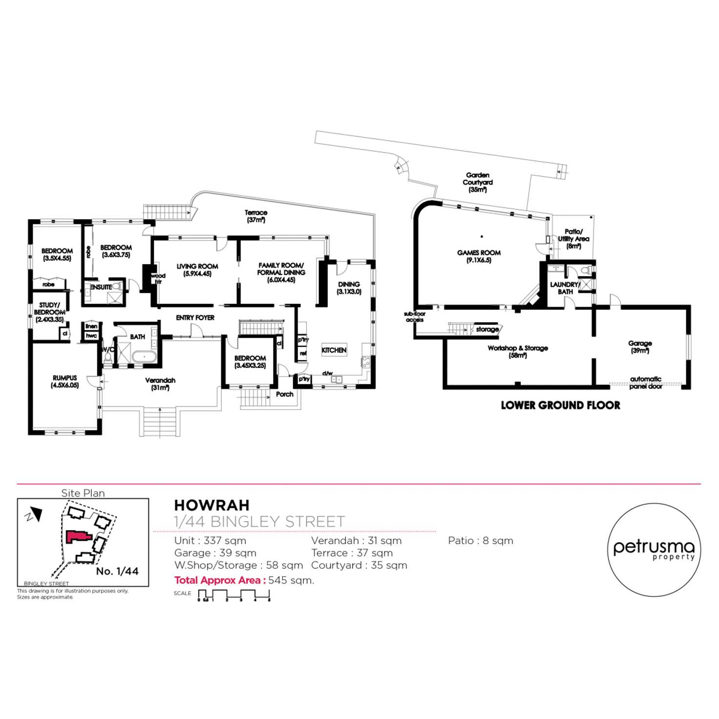 Floorplan of Homely house listing, 1/44 Bingley Street, Howrah TAS 7018
