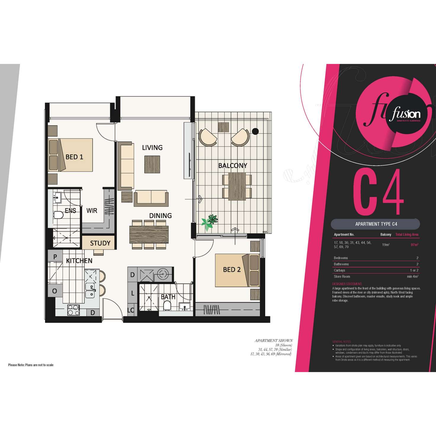 Floorplan of Homely apartment listing, 57/8 Riversdale Road, Burswood WA 6100