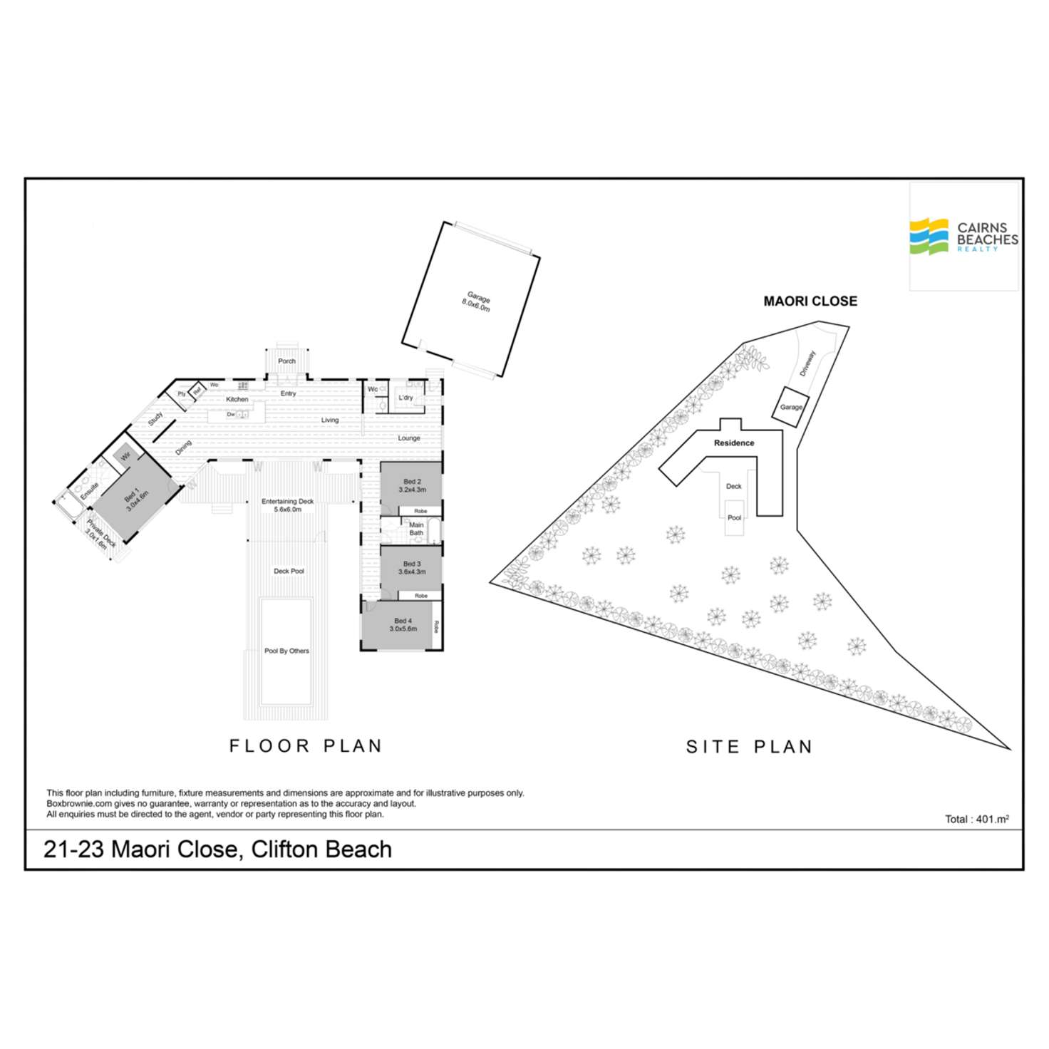 Floorplan of Homely house listing, 21-23 Maori Close, Clifton Beach QLD 4879