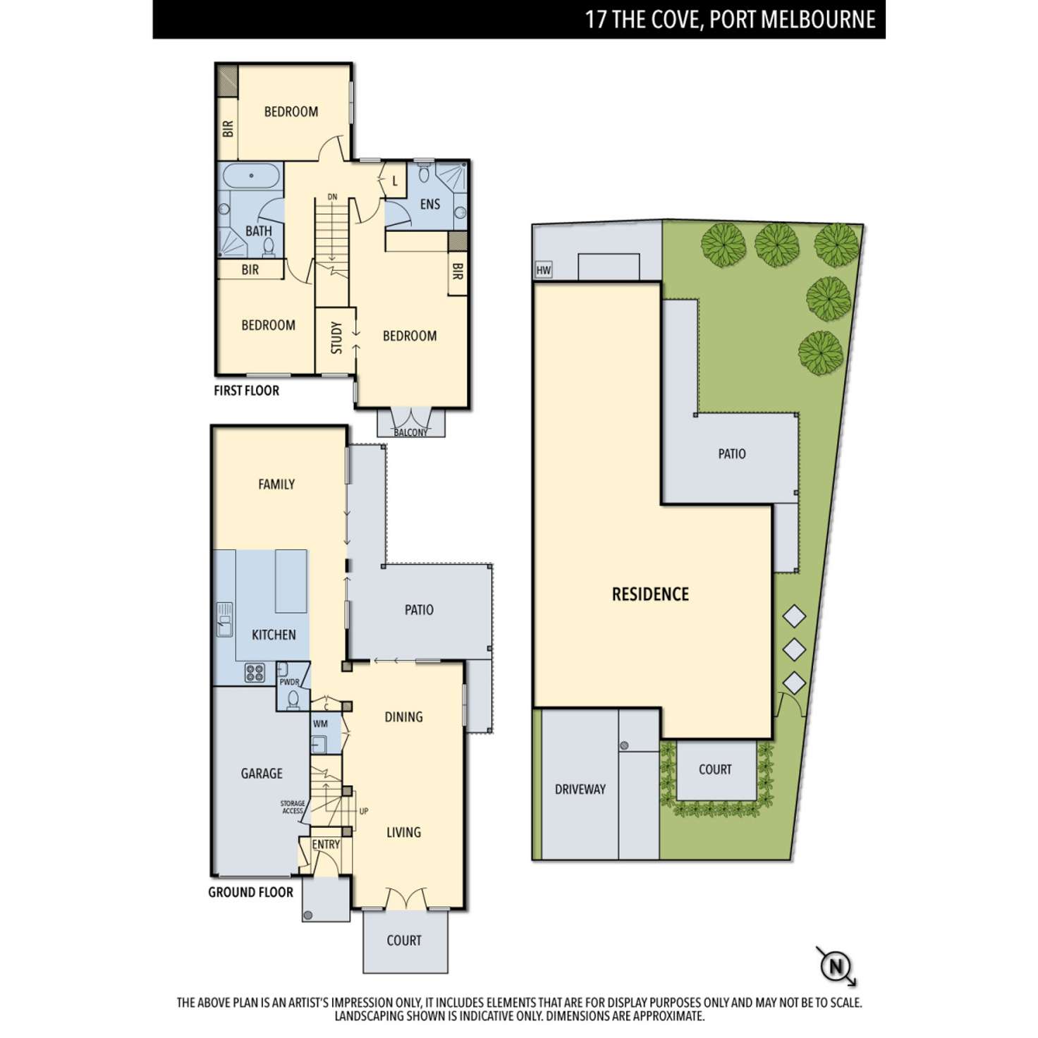 Floorplan of Homely house listing, 17 The Cove, Port Melbourne VIC 3207