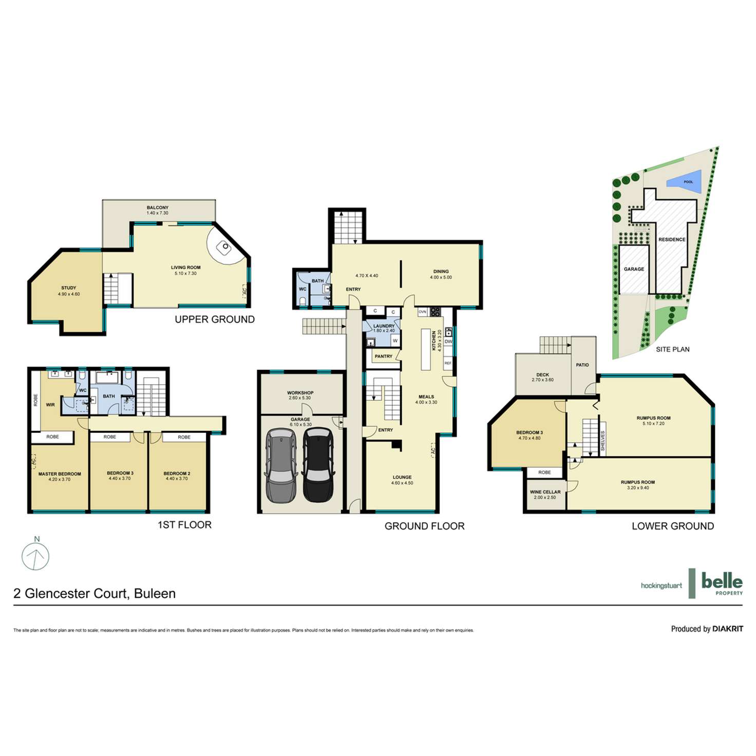 Floorplan of Homely house listing, 2 Glencester Court, Bulleen VIC 3105