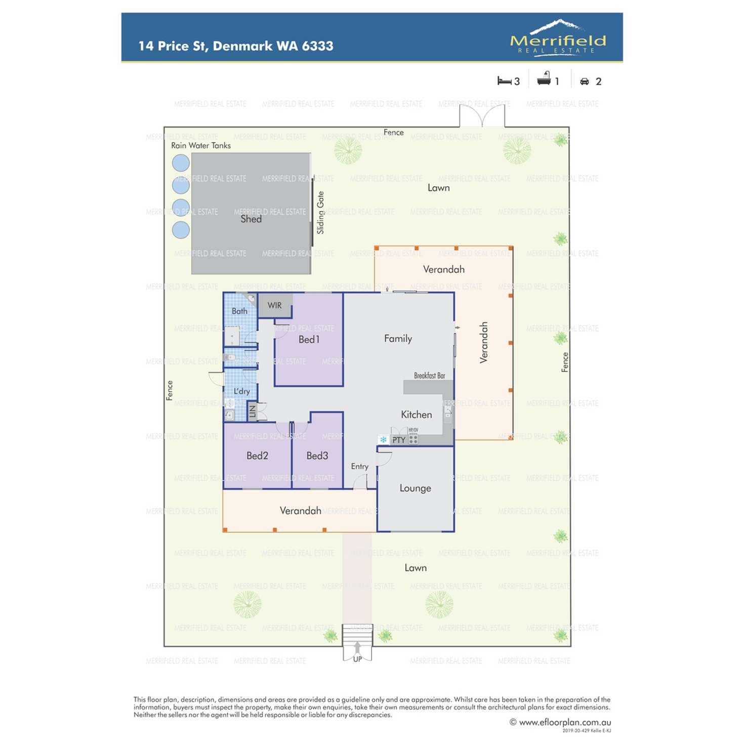 Floorplan of Homely house listing, 14 Price Street, Denmark WA 6333