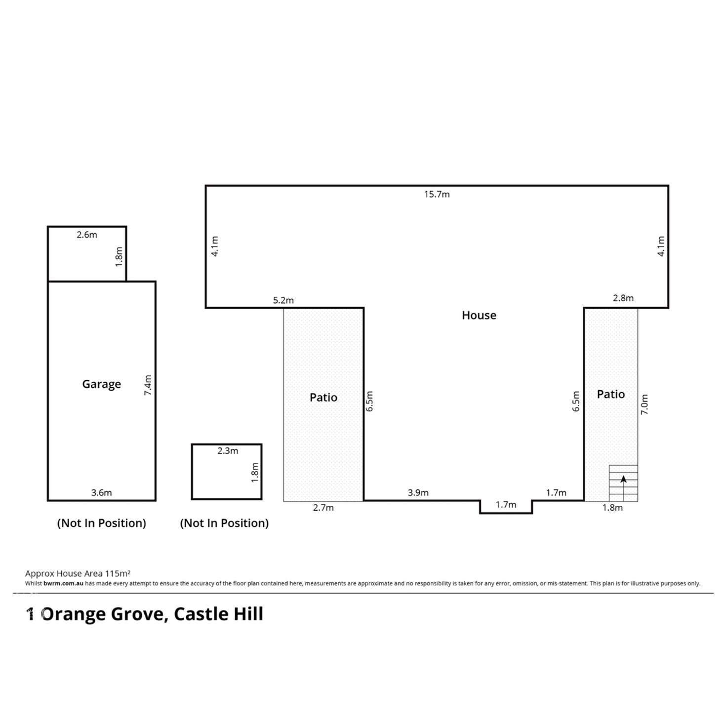 Floorplan of Homely house listing, 1 Orange Gr, Castle Hill NSW 2154