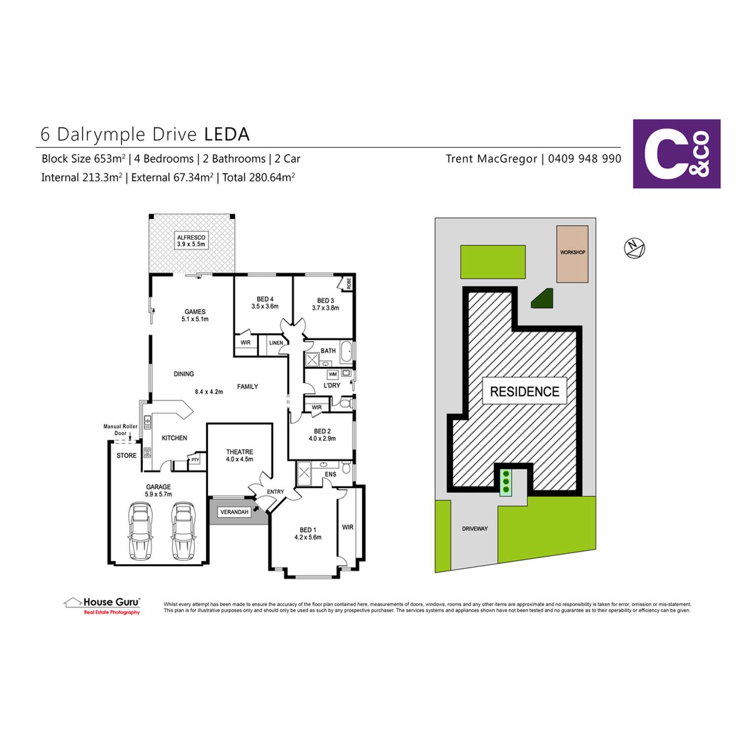 Floorplan of Homely house listing, 6 Dalrymple Drive, Leda WA 6170