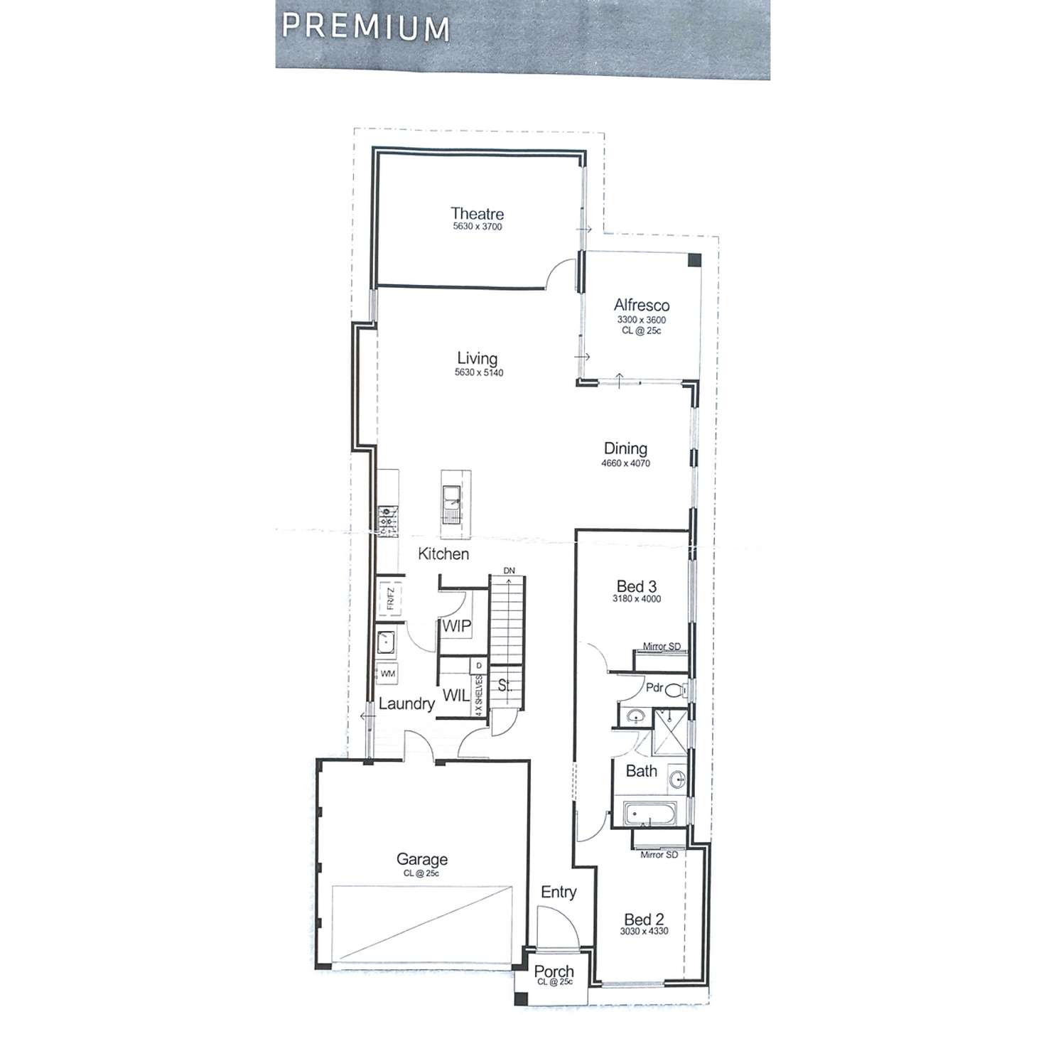 Floorplan of Homely house listing, 3 Stain Way, Clarkson WA 6030