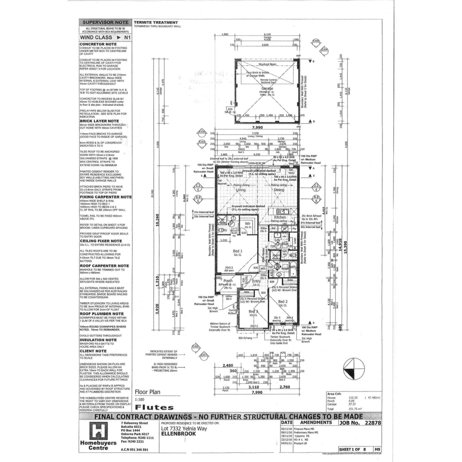 Floorplan of Homely house listing, 7 Yelnia Way, Ellenbrook WA 6069