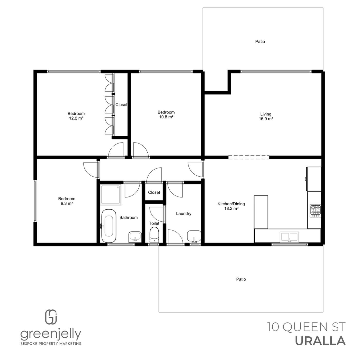 Floorplan of Homely house listing, 10 Queen Street, Uralla NSW 2358