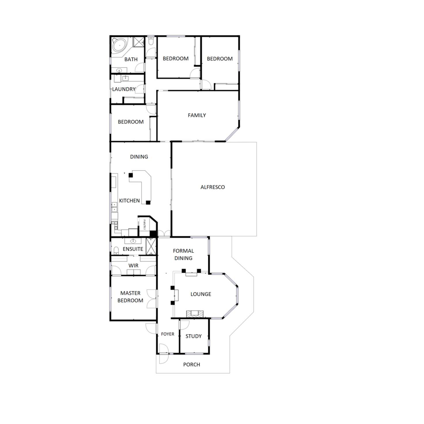 Floorplan of Homely house listing, 57 Avondale Drive, Wodonga VIC 3690