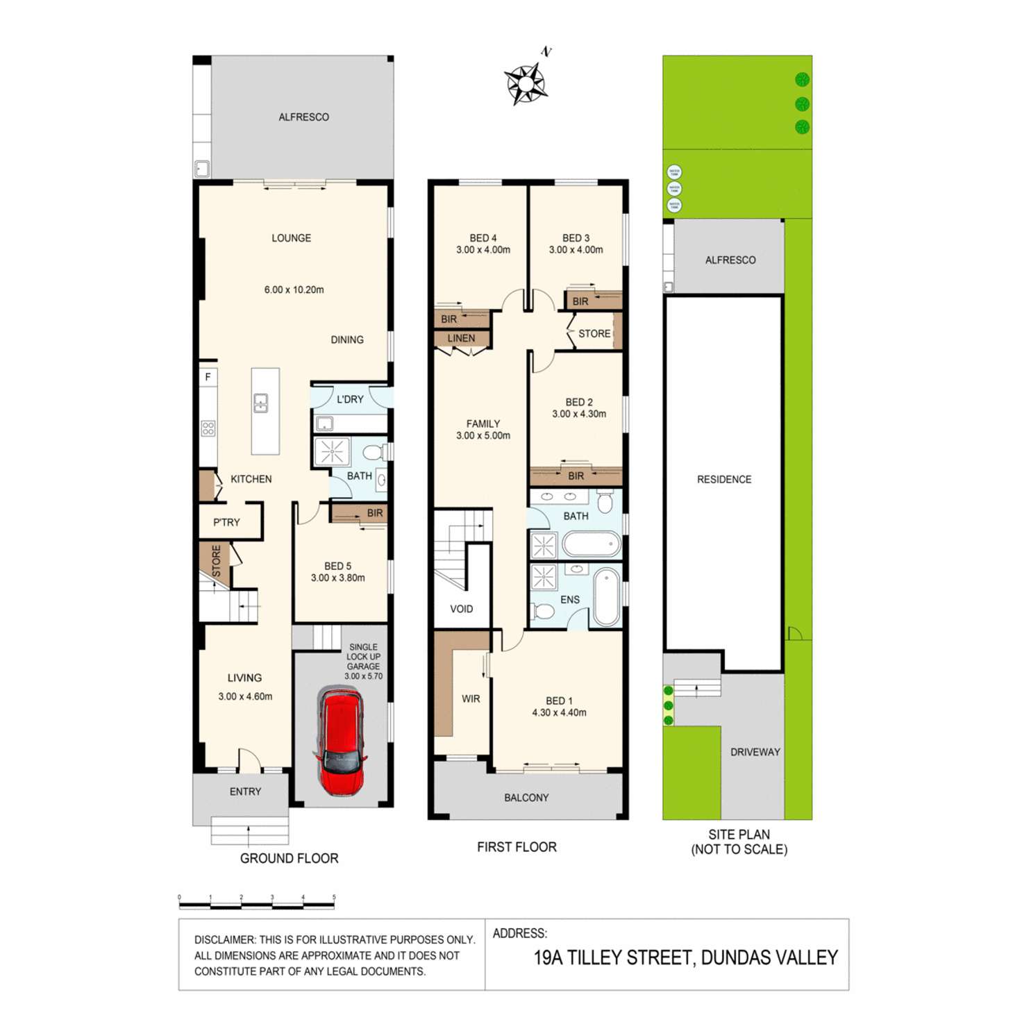 Floorplan of Homely semiDetached listing, 19A Tilley Street, Dundas Valley NSW 2117
