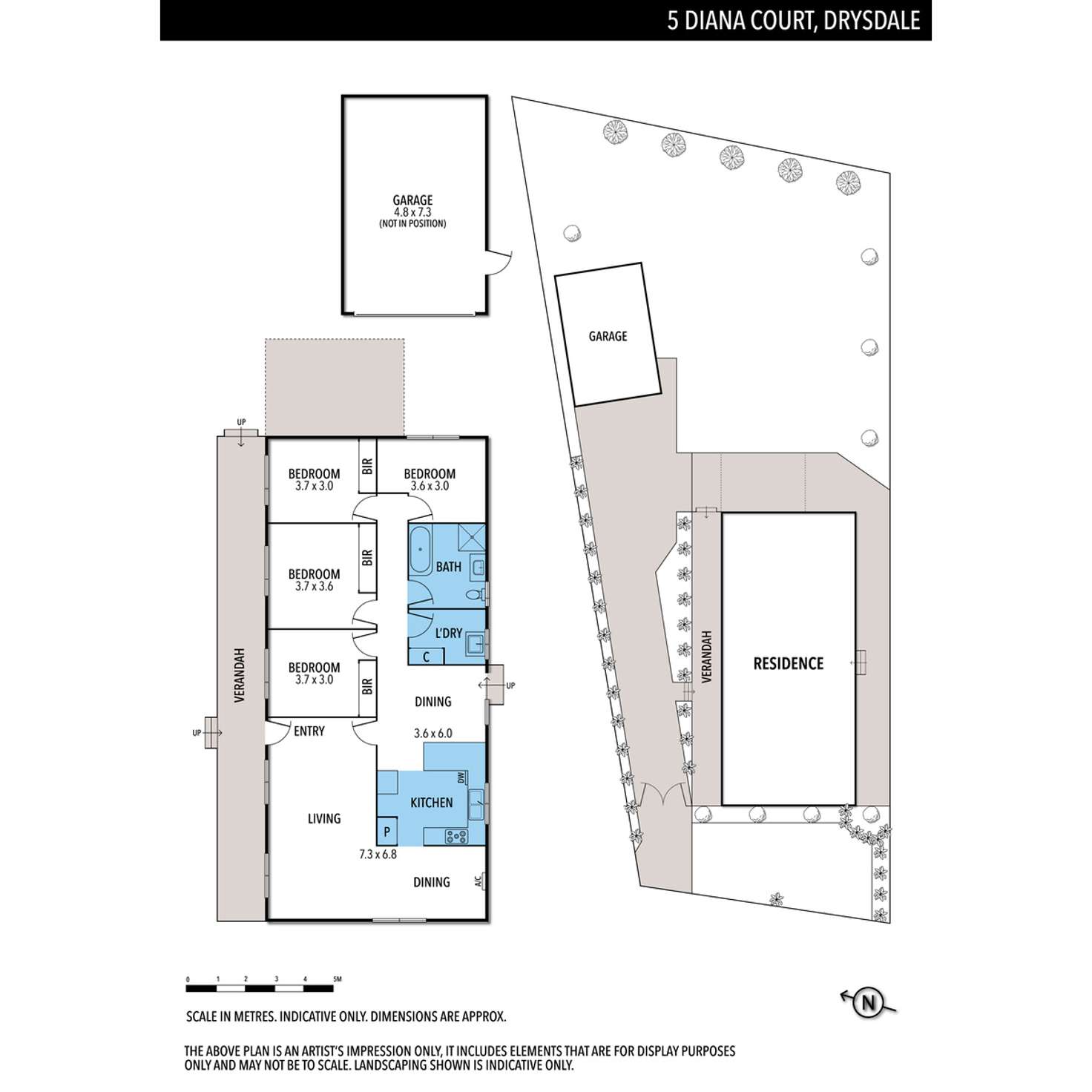 Floorplan of Homely house listing, 5 Diana Court,, Drysdale VIC 3222