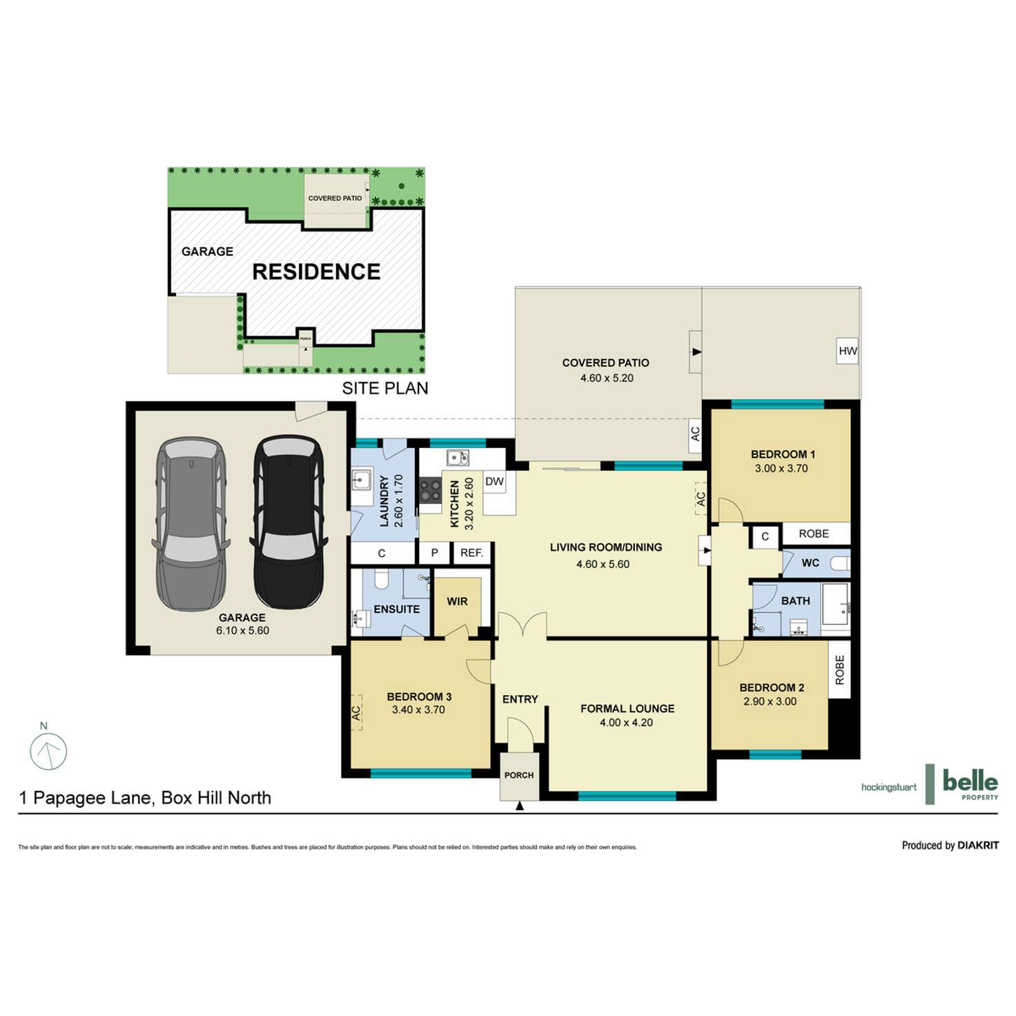 Floorplan of Homely unit listing, 1 Papagee Lane, Box Hill North VIC 3129
