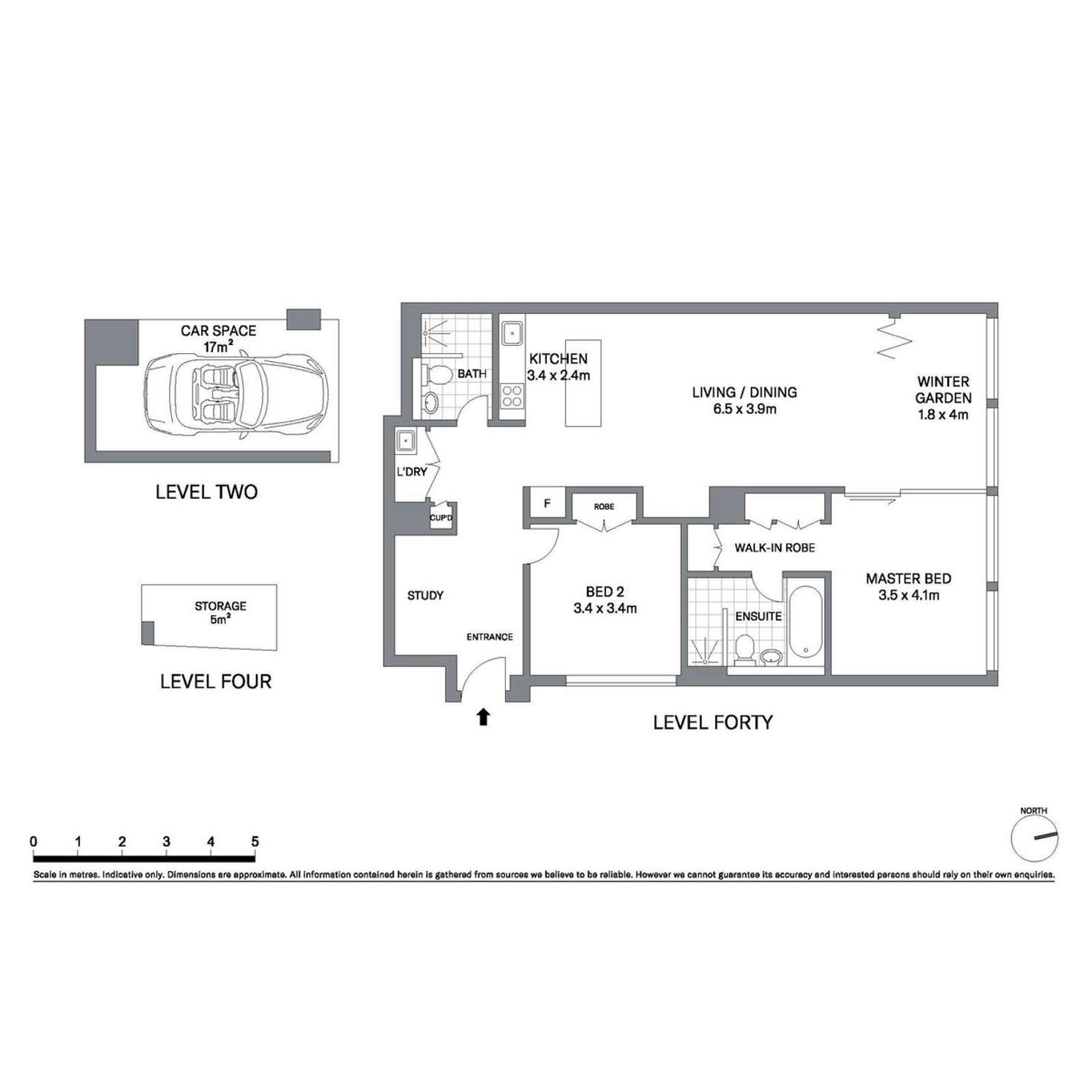 Floorplan of Homely apartment listing, 4003/101 Bathurst Street, Sydney NSW 2000