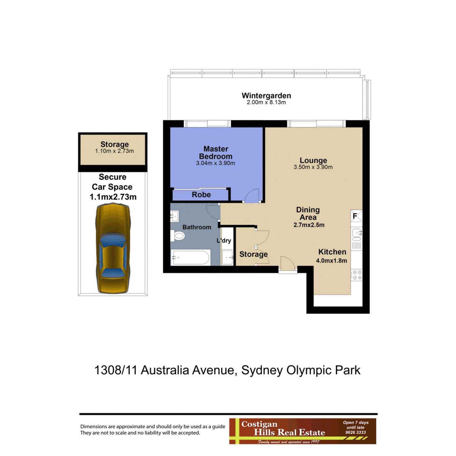 Floorplan of Homely apartment listing, 1308/11 Australia Avenue, Sydney Olympic Park NSW 2127
