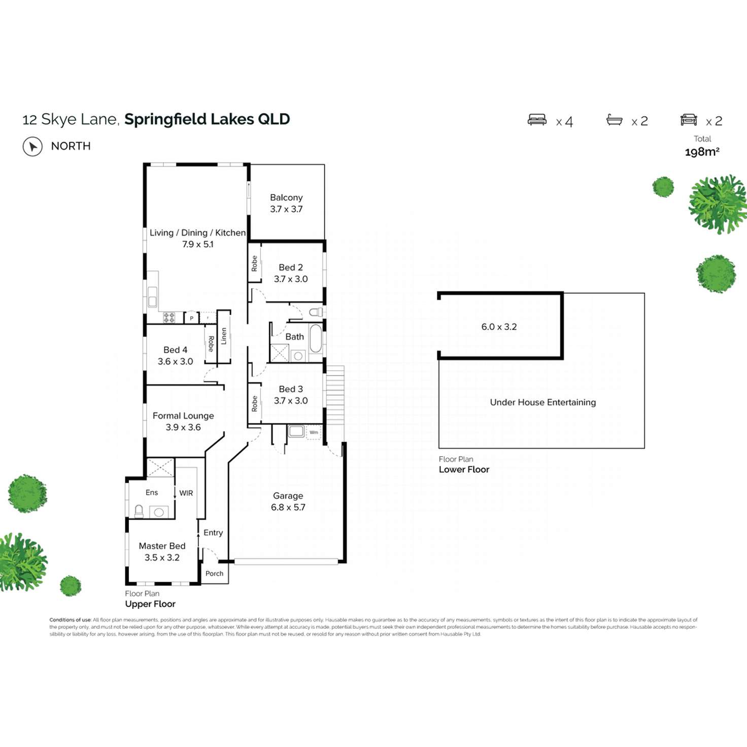 Floorplan of Homely house listing, 12 Skye Lane, Springfield Lakes QLD 4300