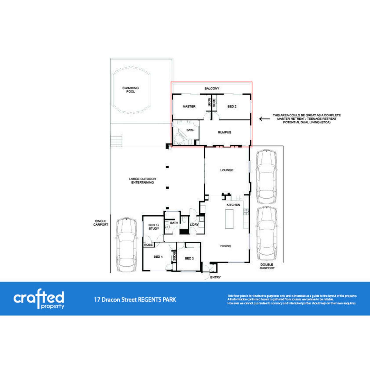Floorplan of Homely house listing, 17 Dracon Street, Regents Park QLD 4118