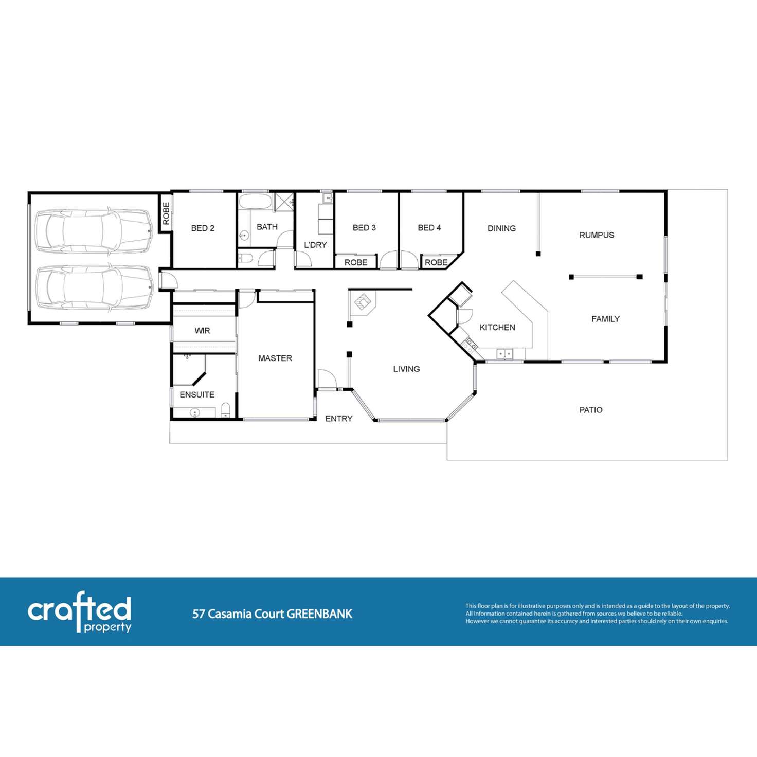 Floorplan of Homely house listing, 57 Casamia Court, Greenbank QLD 4124