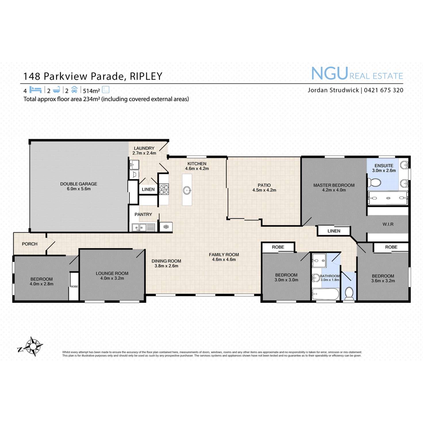 Floorplan of Homely house listing, 148 Parkview Parade, Ripley QLD 4306