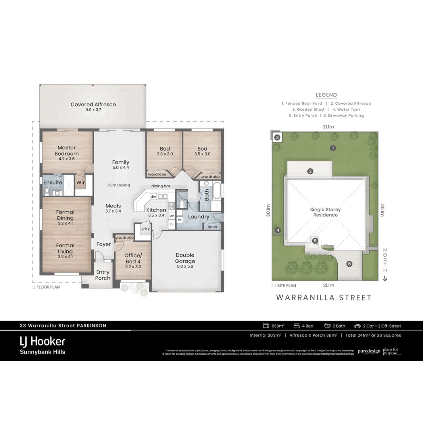 Floorplan of Homely house listing, 33 Warranilla Street, Parkinson QLD 4115