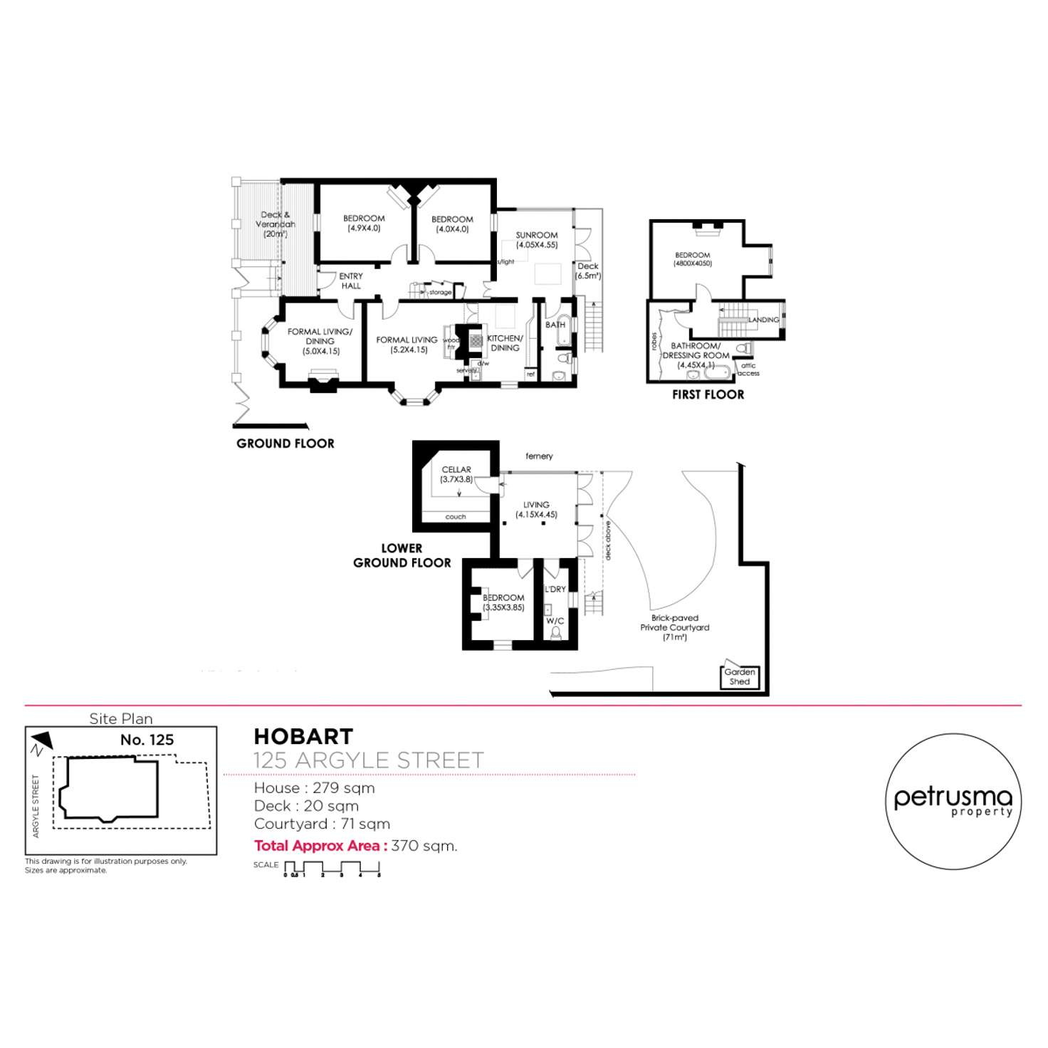 Floorplan of Homely house listing, 125 Argyle Street, Hobart TAS 7000