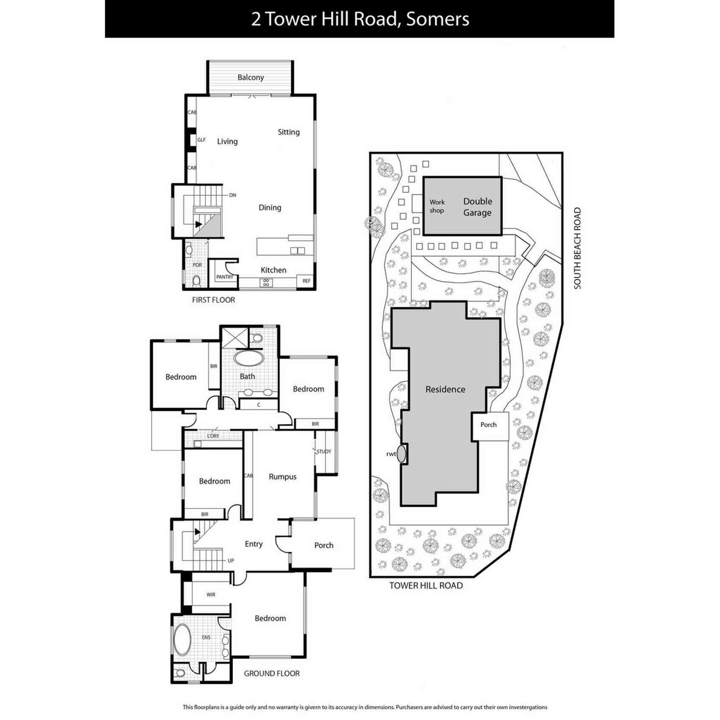 Floorplan of Homely house listing, 2 Tower Hill Road, Somers VIC 3927