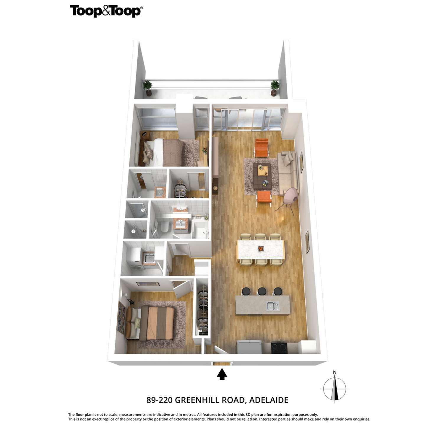 Floorplan of Homely apartment listing, 89/220 Greenhill Road, Eastwood SA 5063