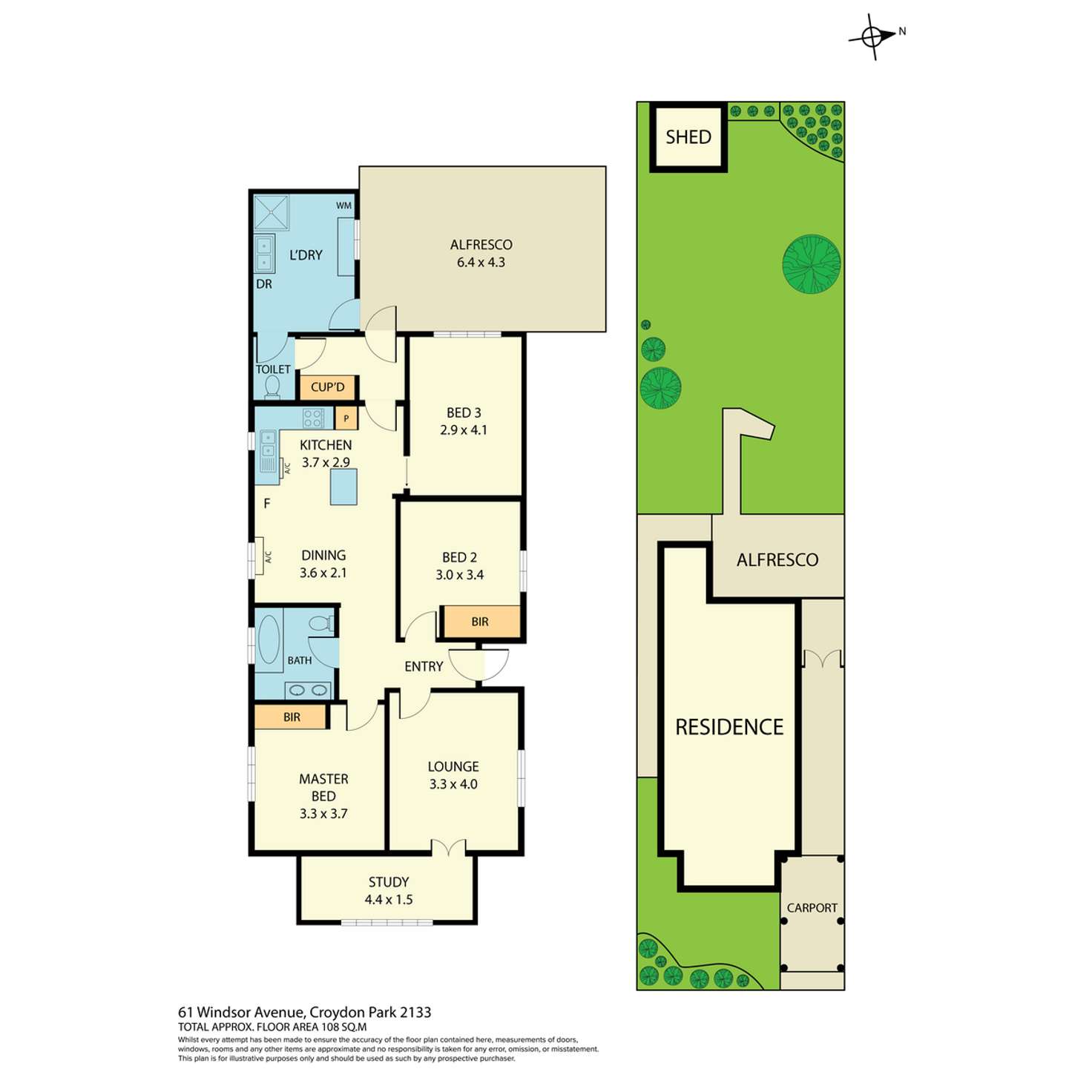 Floorplan of Homely house listing, 61 Windsor Avenue, Croydon Park NSW 2133