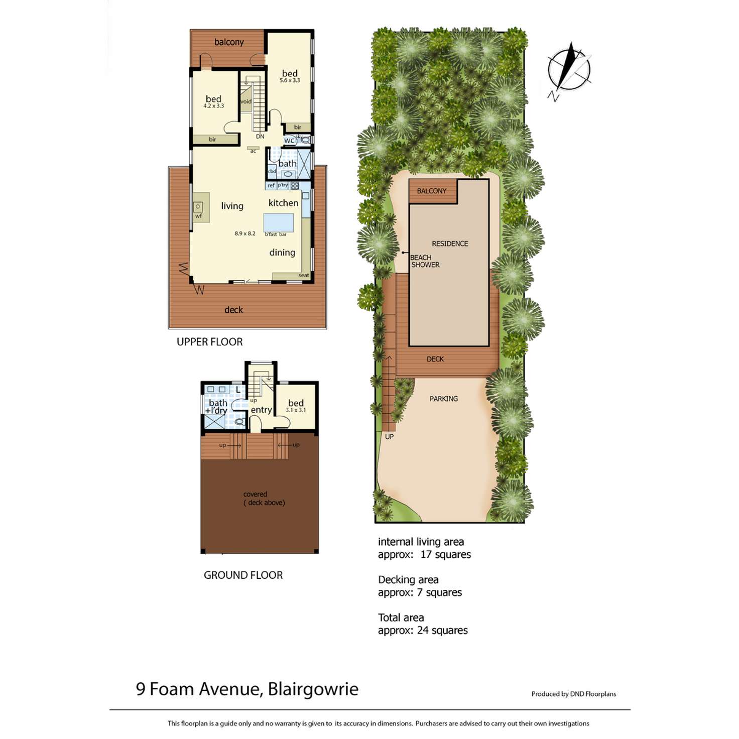 Floorplan of Homely house listing, 9 Foam Avenue, Blairgowrie VIC 3942