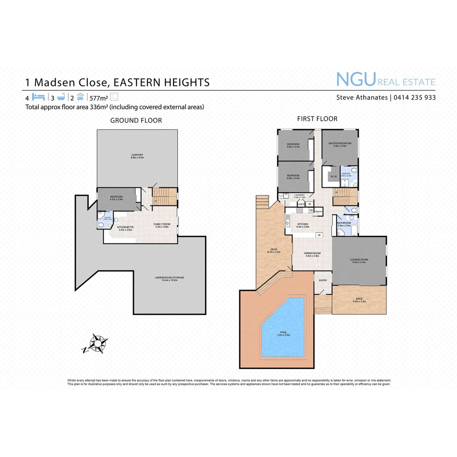 Floorplan of Homely house listing, 1 Madsen Close, Eastern Heights QLD 4305