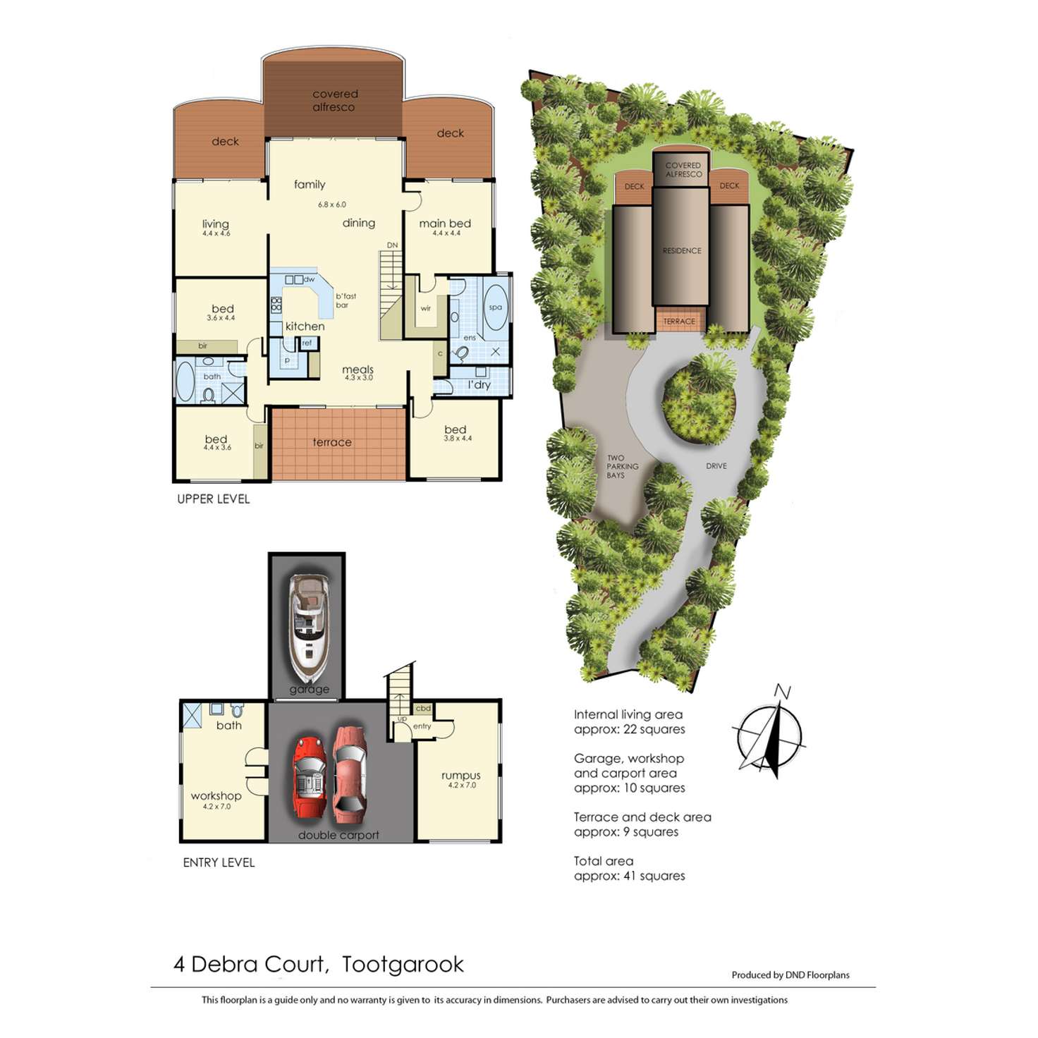 Floorplan of Homely house listing, 4 Debra Court, Tootgarook VIC 3941