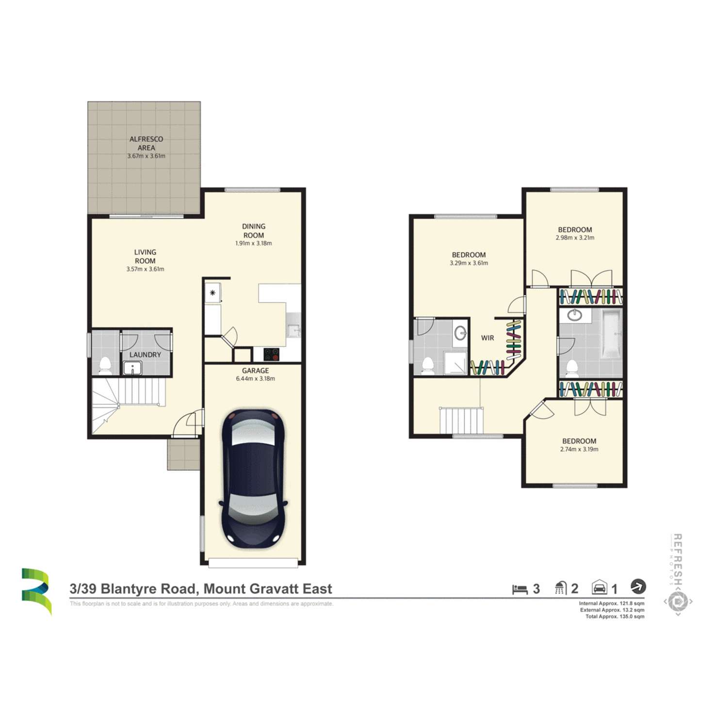 Floorplan of Homely townhouse listing, 3/39 Blantyre Road, Mount Gravatt East QLD 4122